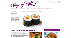 Desktop Screenshot of joyoffood.nl